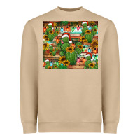 Mushroom feliz navidad merry christmas cactus tumbler Heavyweight Sweatshirt - Jasminsmagicworld