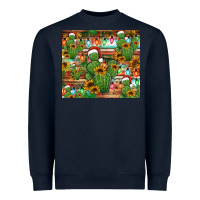 Navy feliz navidad merry christmas cactus tumbler Heavyweight Sweatshirt - Jasminsmagicworld