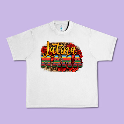 Latina Mama Urban Heavy Tee Designed By Jasminsmagicworld