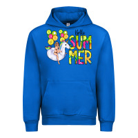 Cobalt Hello Summer Unicorn Urban Hoodie - CowCowDesign