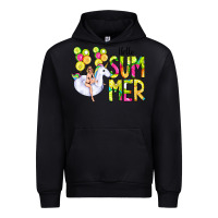 Foreset Green Hello Summer Unicorn Urban Hoodie - CowCowDesign