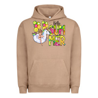 Pigment Burro Hello Summer Unicorn Urban Hoodie - CowCowDesign