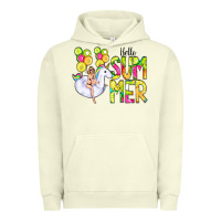 Pigment Pistachio Hello Summer Unicorn Urban Hoodie - CowCowDesign