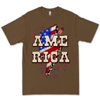 Cacao America 4th of July Premium Tee - CowGirlArtShop
