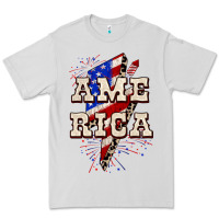 Dove Grey America 4th of July Premium Tee - CowGirlArtShop