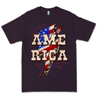 Plum America 4th of July Premium Tee - CowGirlArtShop