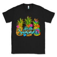 Black hello summer pineapple Classic Tee - Jasminsmagicworld