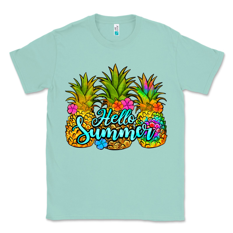 Hello Summer Pineapple Classic Tee by Jasminsmagicworld | Teevron