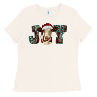 Bone christmas joy with heifer cow Ladies Tee - RanaPortraitStore