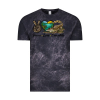 Cloud Black Peace Love Crocodile Vintage Tee - LillyAllenDesigns