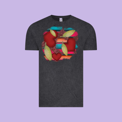 Heart And Serape Patches Vintage Tee Designed By Adodesignshop