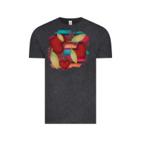 Vintage Black heart and serape patches Vintage Tee - AdoDesignShop