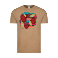 Vintage Coffee heart and serape patches Vintage Tee - AdoDesignShop