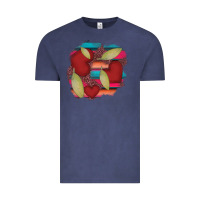 Vintage Denim heart and serape patches Vintage Tee - AdoDesignShop