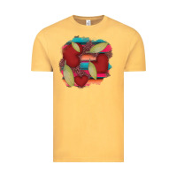 Vintage Mustard heart and serape patches Vintage Tee - AdoDesignShop