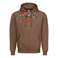 Chestnut Western Howdy Darlin Zipper Hoodie - BundleAndBundleShop