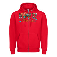 Red Western Howdy Darlin Zipper Hoodie - BundleAndBundleShop