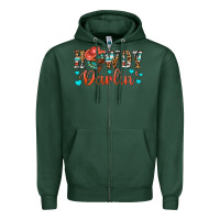 Sports Green Western Howdy Darlin Zipper Hoodie - BundleAndBundleShop