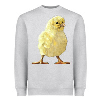 Heather Grey Chick Heavyweight Sweatshirt - LillyAllenDesigns
