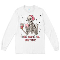 White true crime all the time Long Sleeve Tee - MaliasSmallBusiness