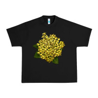 Black Oregon Grape Flower Illustrations Urban Heavy Tee - LillyAllenDesigns