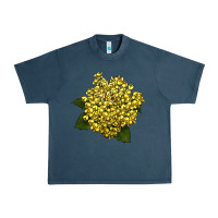 Midnight Navy Oregon Grape Flower Illustrations Urban Heavy Tee - LillyAllenDesigns