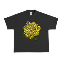 Pigment Black Oregon Grape Flower Illustrations Urban Heavy Tee - LillyAllenDesigns