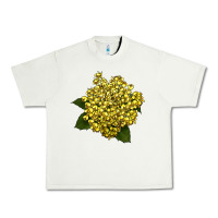 Pistachio Oregon Grape Flower Illustrations Urban Heavy Tee - LillyAllenDesigns