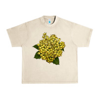 Sandshell Oregon Grape Flower Illustrations Urban Heavy Tee - LillyAllenDesigns