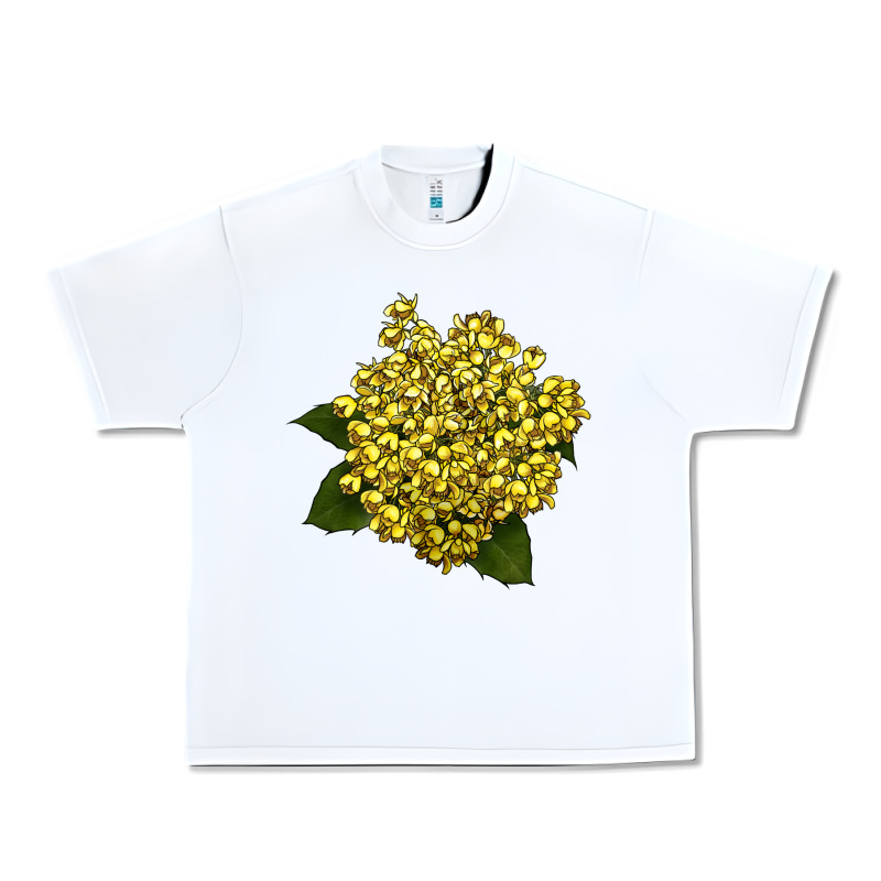 Oregon Grape Flower Illustrations Urban Heavy Tee by LillyAllenDesigns | Teevron
