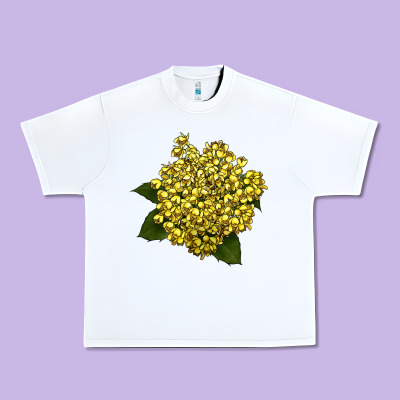 Oregon Grape Flower Illustrations Urban Heavy Tee Designed By Lillyallendesigns