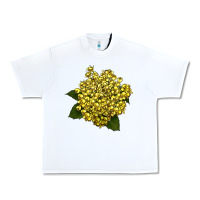 White Oregon Grape Flower Illustrations Urban Heavy Tee - LillyAllenDesigns
