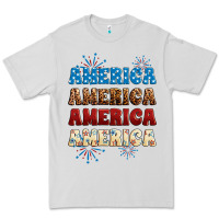 Dove Grey Western America Premium Tee - Neo Western