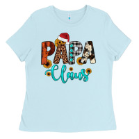 Baby Blue papa claus Ladies Tee - JahusDesignShop