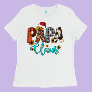 Papa Claus Ladies Tee Designed By Jahusdesignshop