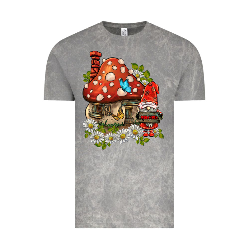 Welcome Gnome Ladybug Vintage Tee by BarkalooDesign | Teevron