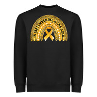Black Childhood cancer awareness rainbow Heavyweight Sweatshirt - Jasminsmagicworld