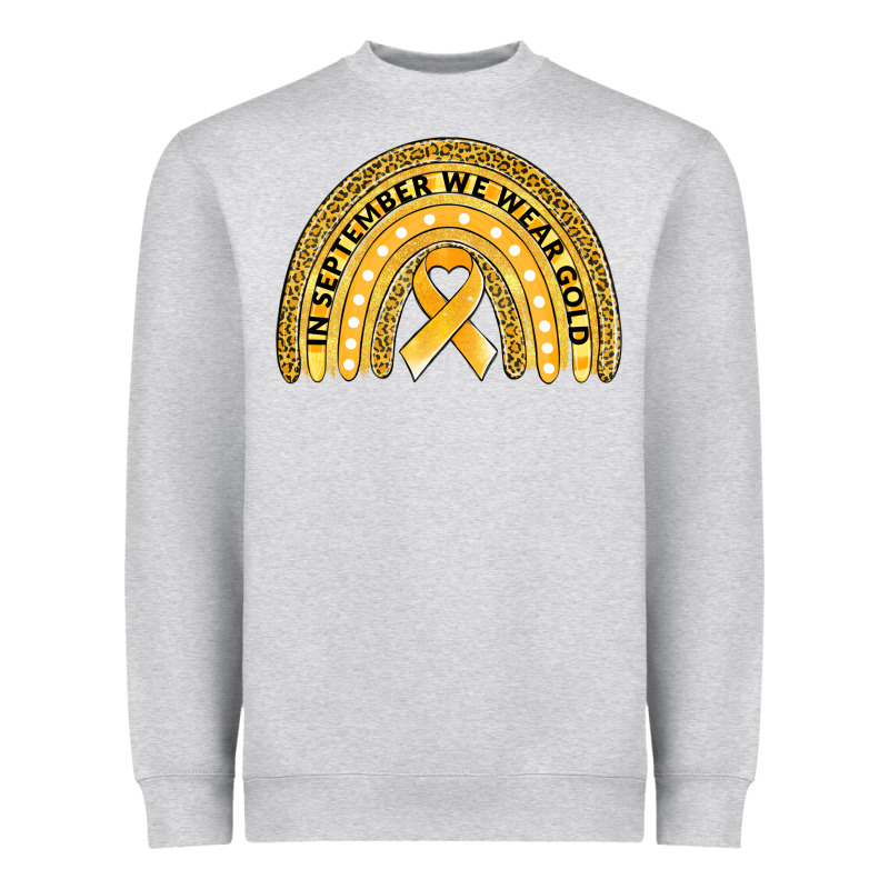 Childhood Cancer Awareness Rainbow Heavyweight Sweatshirt by Jasminsmagicworld | Teevron