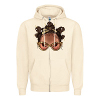 Sandshell Afro Bantu Knots Hairstyles Messy Bun With Clasp Bbs  2 Zipper Hoodie - BundleAndBundleShop