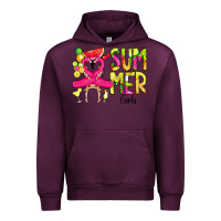 Mauve Wine Summer Girls Flamingo Urban Hoodie - CowCowDesign