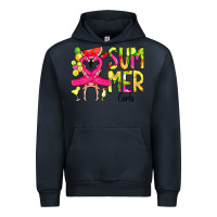Navy Summer Girls Flamingo Urban Hoodie - CowCowDesign