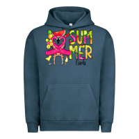 Pigment Midnight Navy Summer Girls Flamingo Urban Hoodie - CowCowDesign
