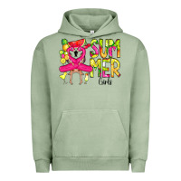 Pigment Oil Green Summer Girls Flamingo Urban Hoodie - CowCowDesign