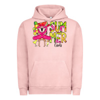 Pigment Salmon Summer Girls Flamingo Urban Hoodie - CowCowDesign
