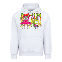 White Summer Girls Flamingo Urban Hoodie - CowCowDesign