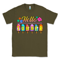 Army Green hello summer popsicles Classic Tee - Jasminsmagicworld