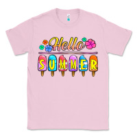 Bubblegum Pink hello summer popsicles Classic Tee - Jasminsmagicworld