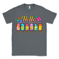 Charcoal Heather hello summer popsicles Classic Tee - Jasminsmagicworld