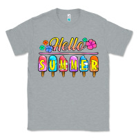 Heather Grey hello summer popsicles Classic Tee - Jasminsmagicworld