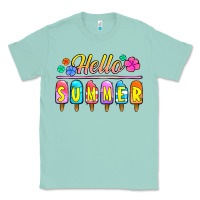 Seafoam hello summer popsicles Classic Tee - Jasminsmagicworld